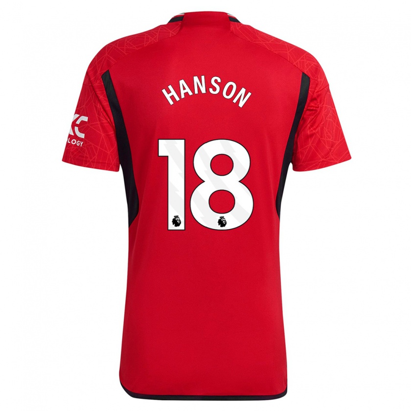 Kandiny Damen Kirsty Hanson #18 Rot Heimtrikot Trikot 2023/24 T-Shirt