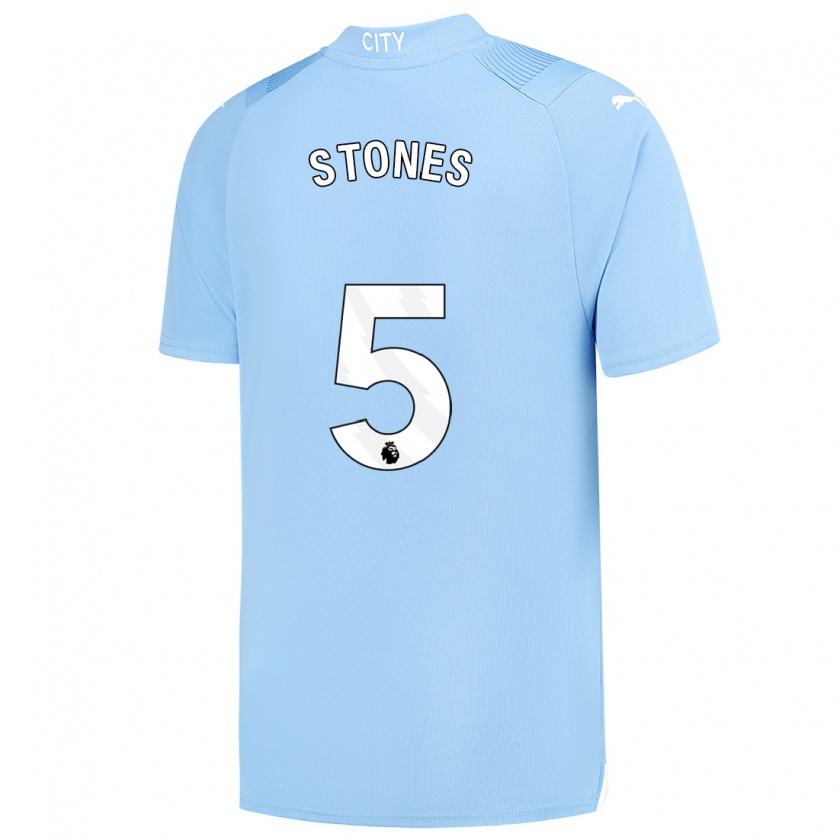 Kandiny Damen John Stones #5 Hellblau Heimtrikot Trikot 2023/24 T-Shirt