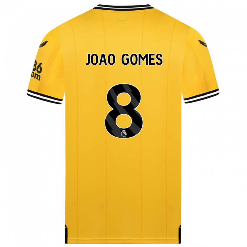 Kandiny Damen João Gomes #8 Gelb Heimtrikot Trikot 2023/24 T-Shirt