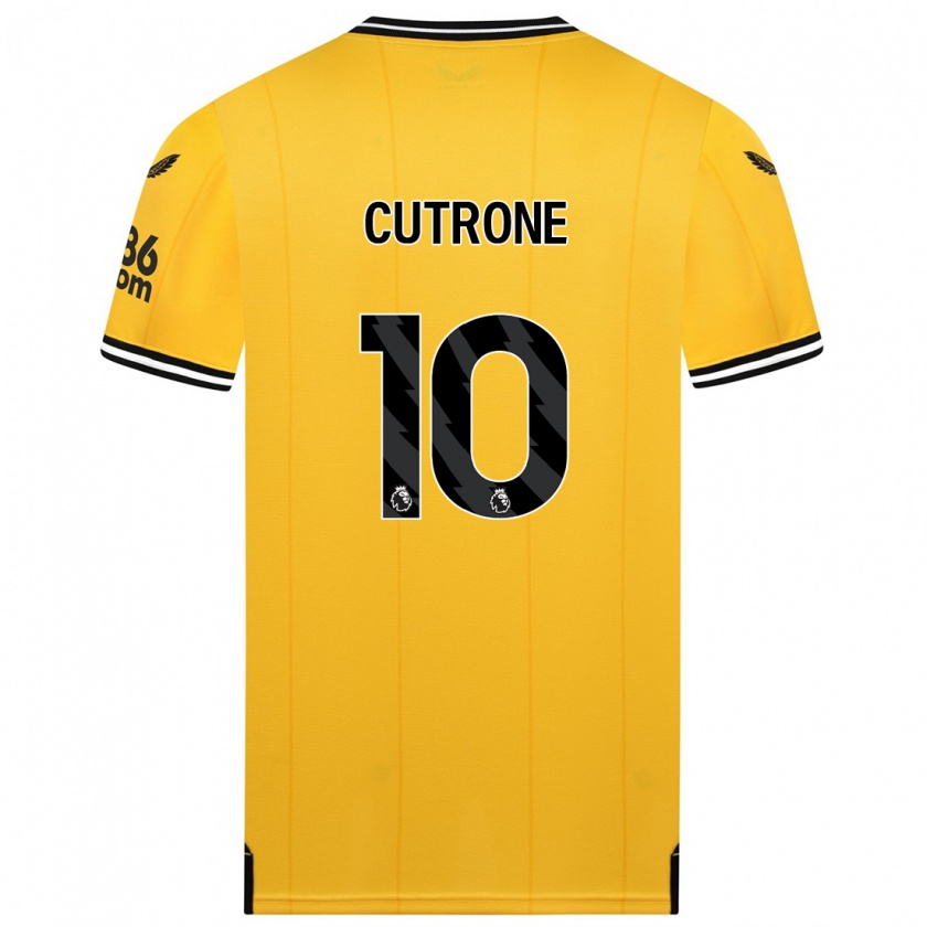 Kandiny Damen Patrick Cutrone #10 Gelb Heimtrikot Trikot 2023/24 T-Shirt