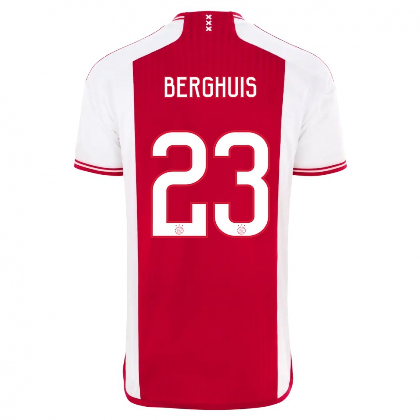 Kandiny Damen Steven Berghuis #23 Rot-Weiss Heimtrikot Trikot 2023/24 T-Shirt