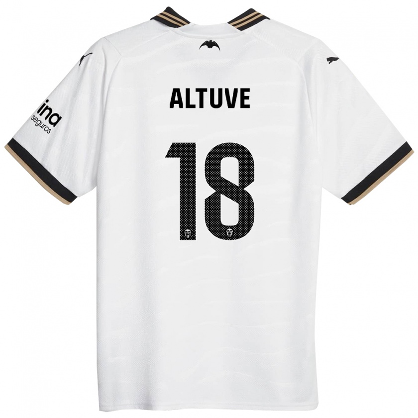 Kandiny Damen Oriana Altuve #18 Weiß Heimtrikot Trikot 2023/24 T-Shirt
