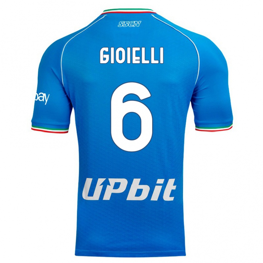 Kandiny Damen Francesco Pio Gioielli #6 Himmelblau Heimtrikot Trikot 2023/24 T-Shirt
