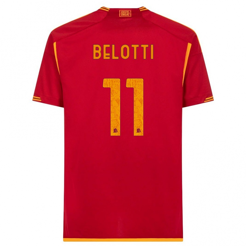 Kandiny Damen Andrea Belotti #11 Rot Heimtrikot Trikot 2023/24 T-Shirt