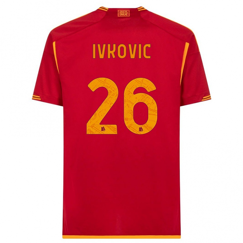 Kandiny Damen Mate Ivkovic #26 Rot Heimtrikot Trikot 2023/24 T-Shirt
