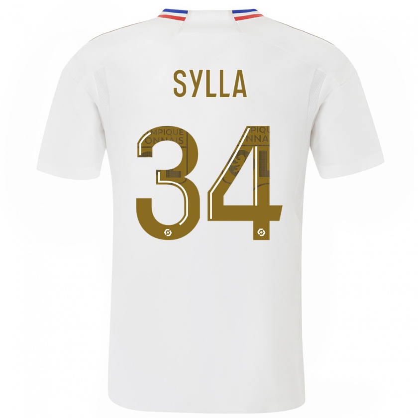 Kandiny Damen Kysha Sylla #34 Weiß Heimtrikot Trikot 2023/24 T-Shirt