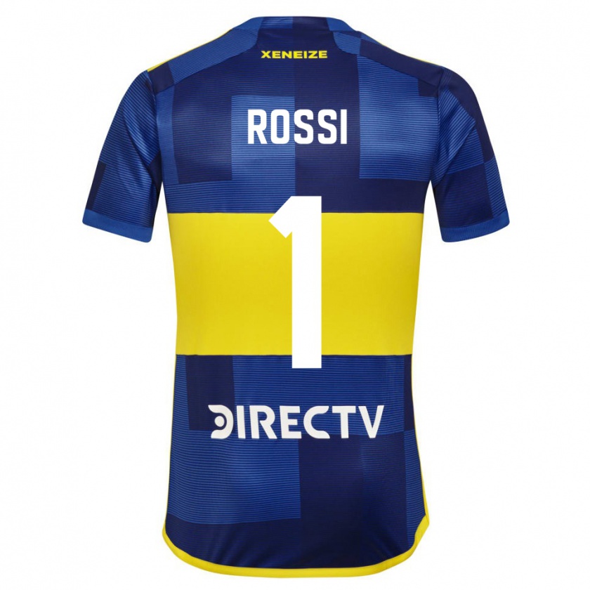 Kandiny Damen Agustin Rossi #1 Dunkelblau Gelb Heimtrikot Trikot 2023/24 T-Shirt