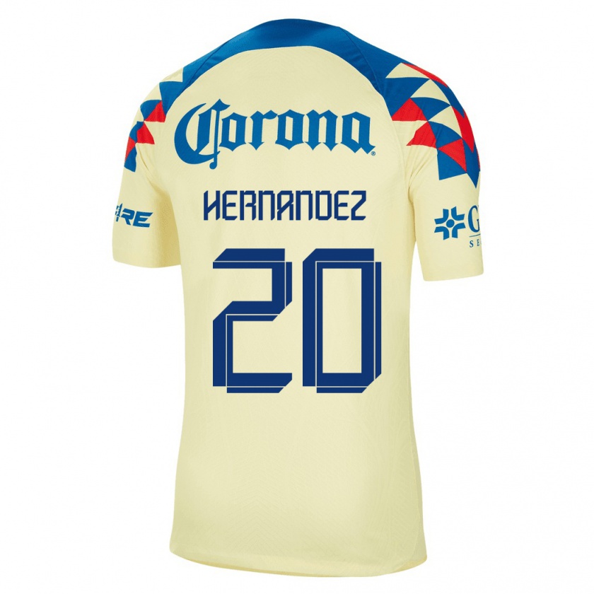 Kandiny Damen Nicki Hernandez #20 Gelb Heimtrikot Trikot 2023/24 T-Shirt