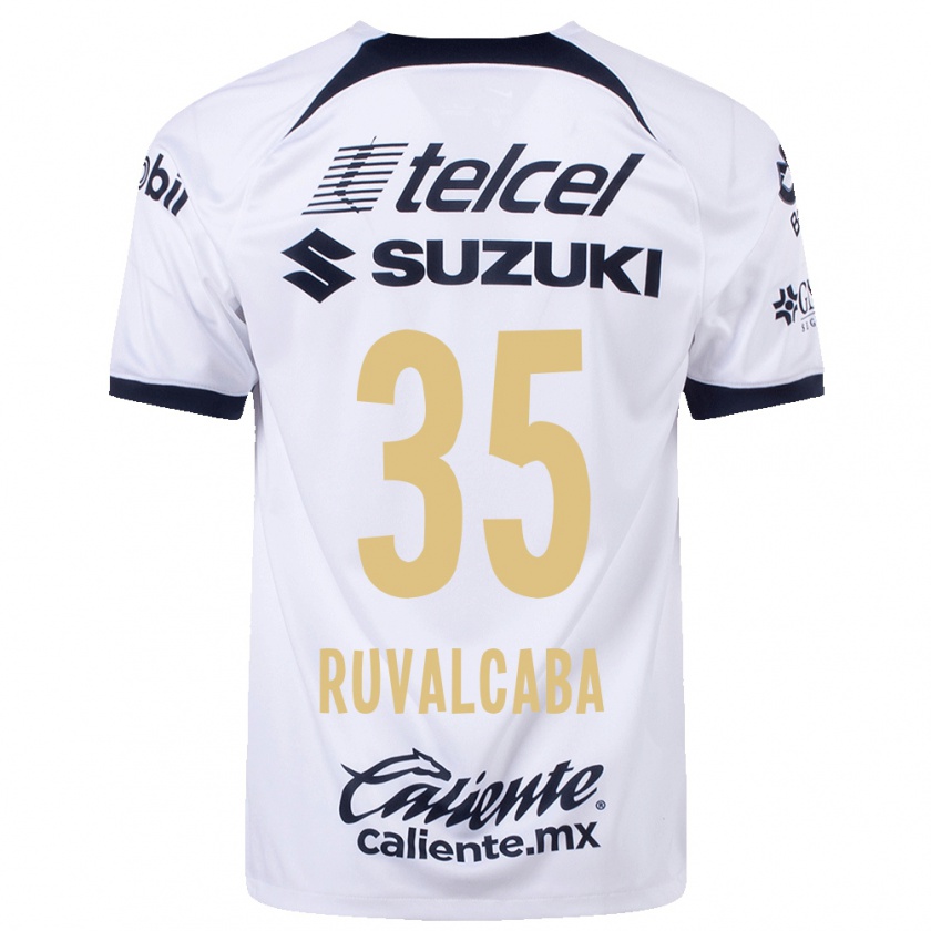 Kandiny Damen Jorge Ruvalcaba #35 Weiß Heimtrikot Trikot 2023/24 T-Shirt