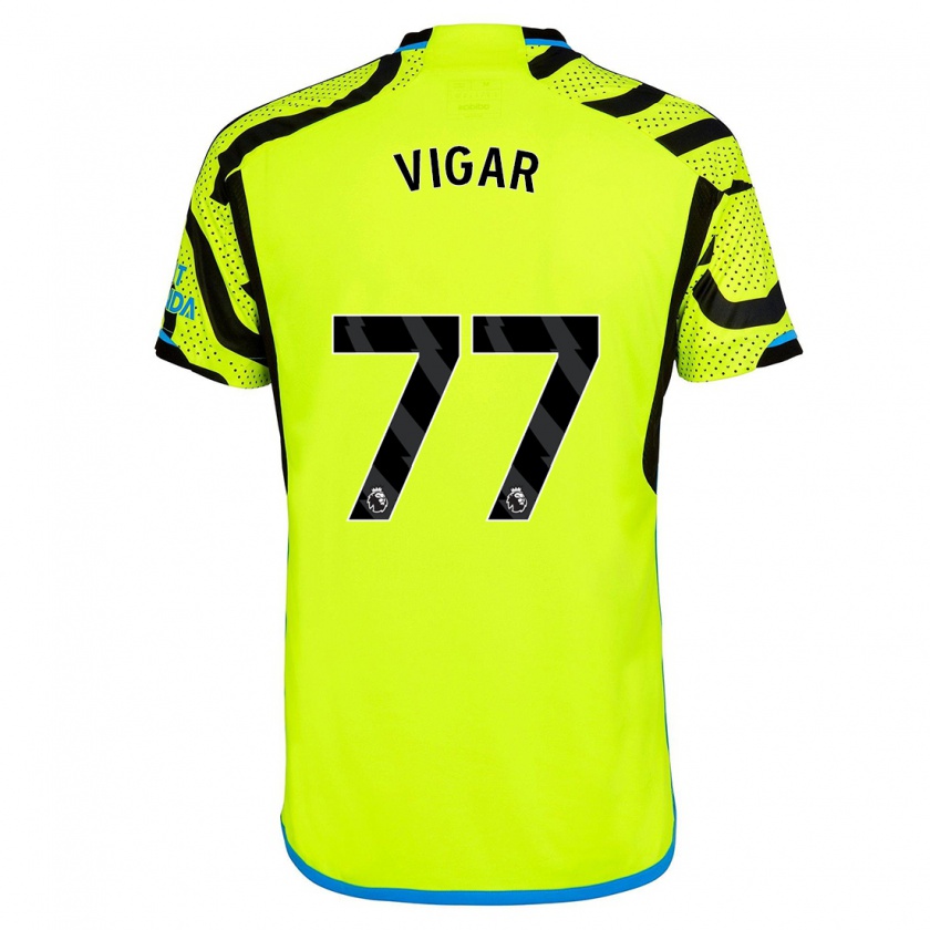 Kandiny Damen Billy Vigar #77 Gelb Auswärtstrikot Trikot 2023/24 T-Shirt