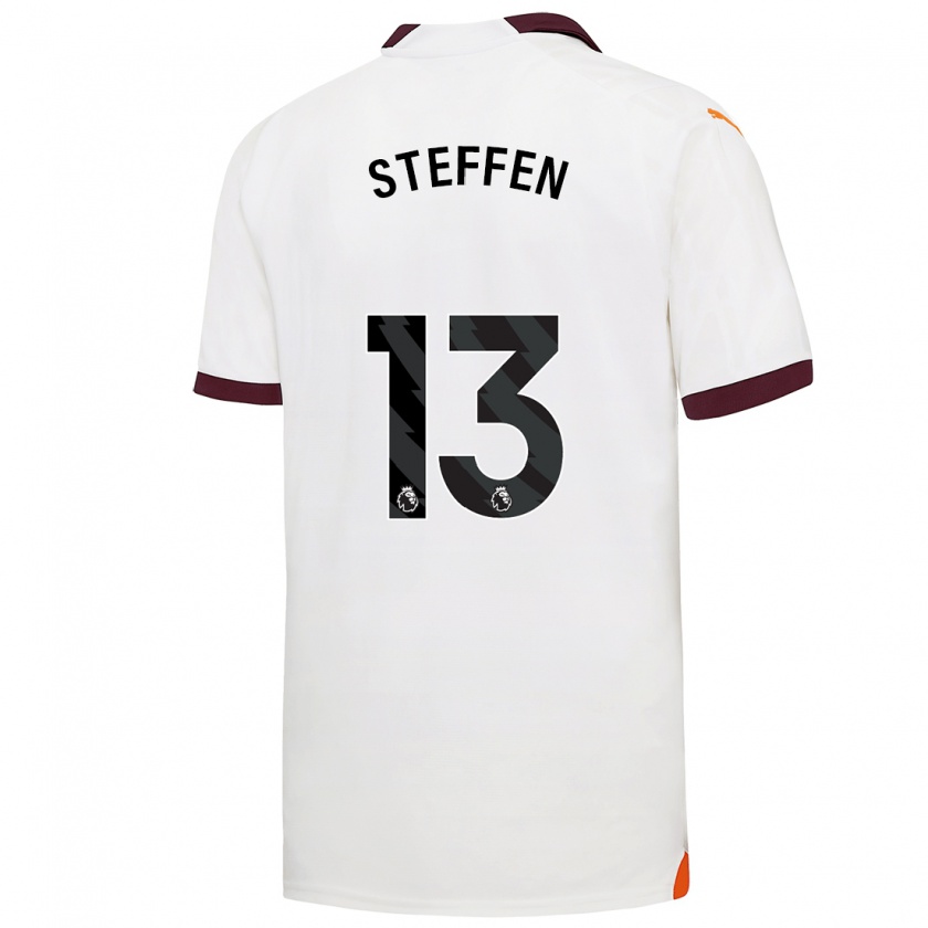 Kandiny Damen Zack Steffen #13 Weiß Auswärtstrikot Trikot 2023/24 T-Shirt