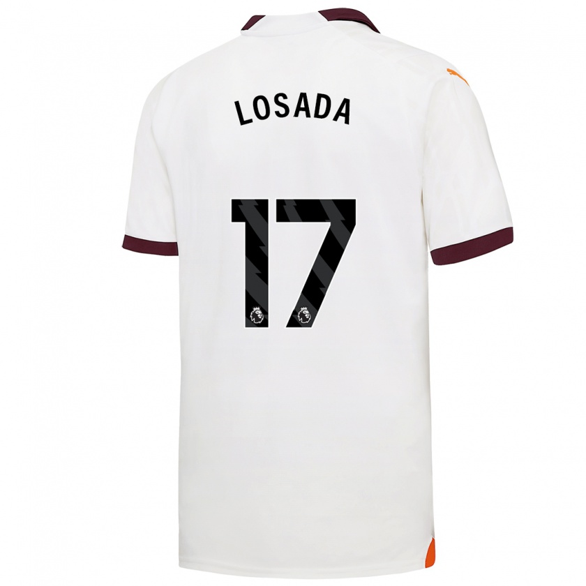 Kandiny Damen Vicky Losada #17 Weiß Auswärtstrikot Trikot 2023/24 T-Shirt