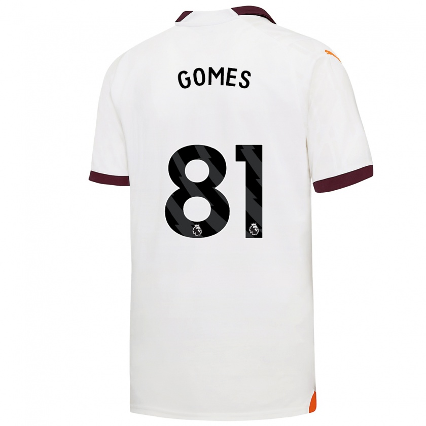 Kandiny Damen Claudio Gomes #81 Weiß Auswärtstrikot Trikot 2023/24 T-Shirt