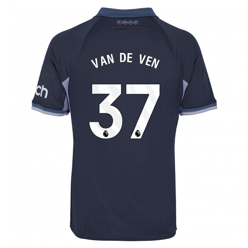 Kandiny Damen Micky Van De Ven #37 Dunkelblau Auswärtstrikot Trikot 2023/24 T-Shirt