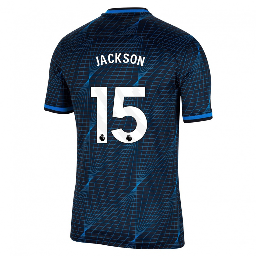 Kandiny Damen Nicolas Jackson #15 Dunkelblau Auswärtstrikot Trikot 2023/24 T-Shirt
