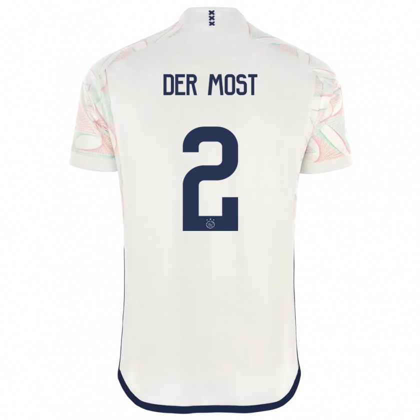 Kandiny Damen Liza Van Der Most #2 Weiß Auswärtstrikot Trikot 2023/24 T-Shirt