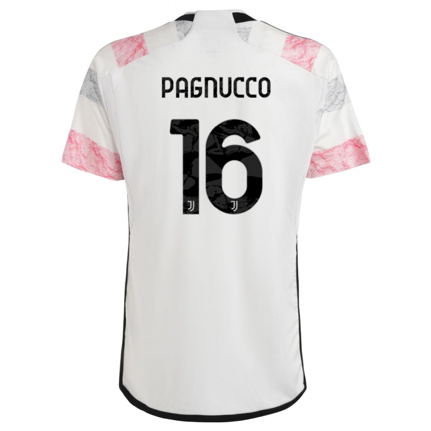 Kandiny Damen Filippo Pagnucco #16 Weiß Rosa Auswärtstrikot Trikot 2023/24 T-Shirt