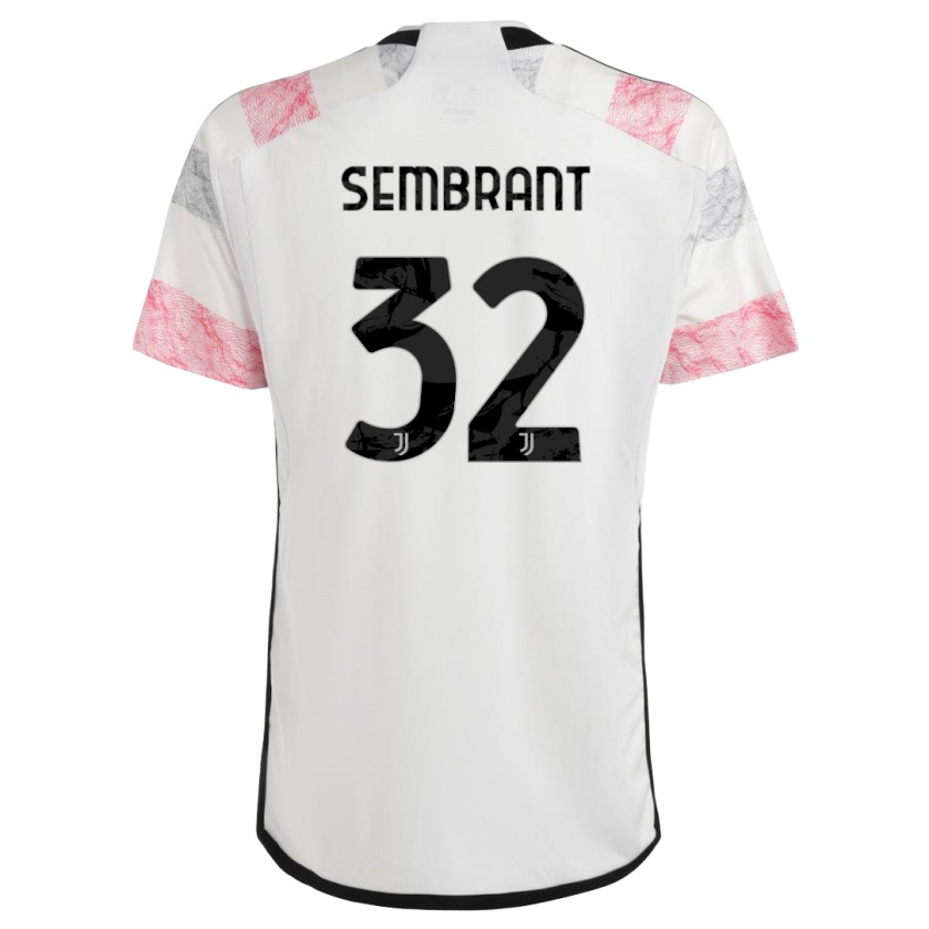 Kandiny Damen Linda Sembrant #32 Weiß Rosa Auswärtstrikot Trikot 2023/24 T-Shirt
