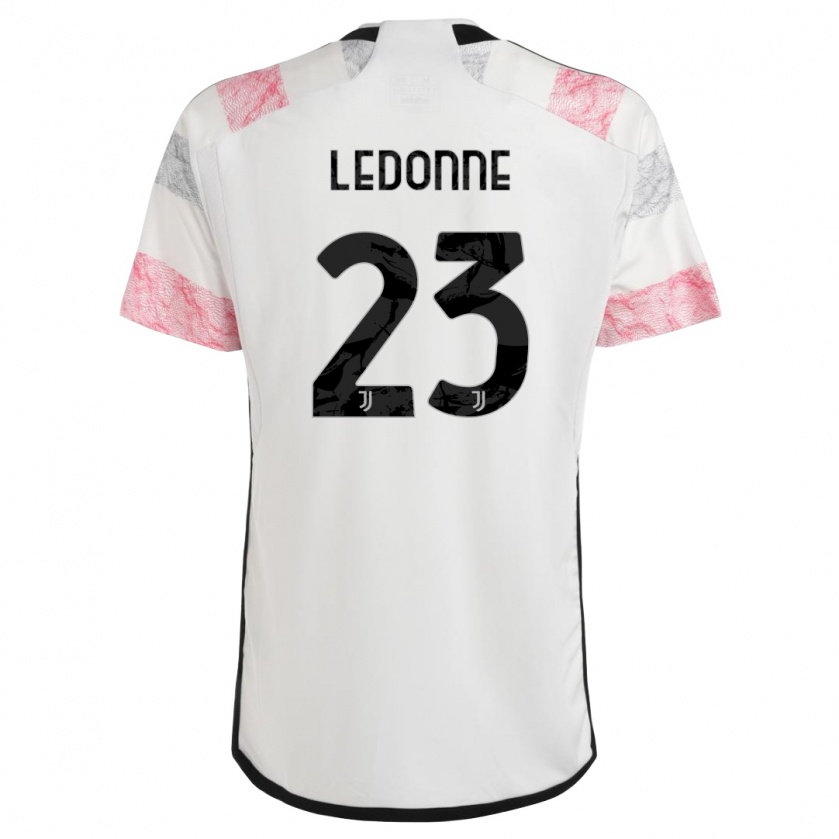 Kandiny Damen Nicolo Ledonne #23 Weiß Rosa Auswärtstrikot Trikot 2023/24 T-Shirt