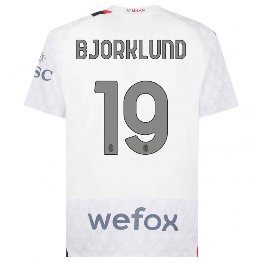 Kandiny Damen Lukas Bjorklund #19 Weiß Auswärtstrikot Trikot 2023/24 T-Shirt