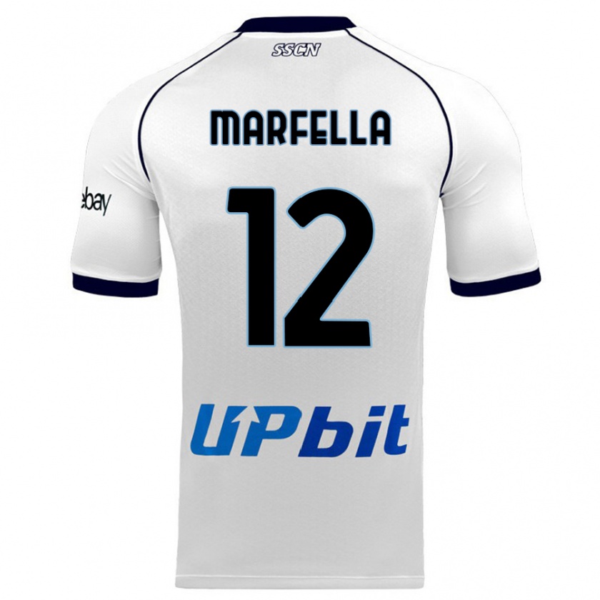 Kandiny Damen Davide Marfella #12 Weiß Auswärtstrikot Trikot 2023/24 T-Shirt