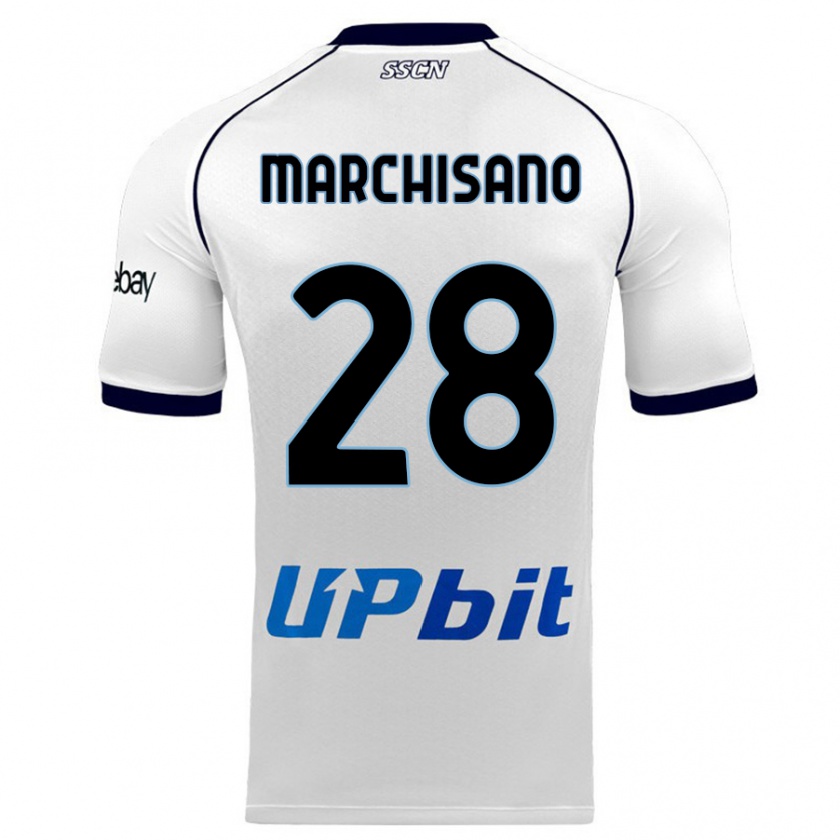 Kandiny Damen Matteo Marchisano #28 Weiß Auswärtstrikot Trikot 2023/24 T-Shirt