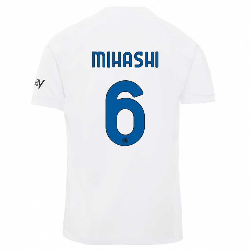 Kandiny Damen Mana Mihashi #6 Weiß Auswärtstrikot Trikot 2023/24 T-Shirt
