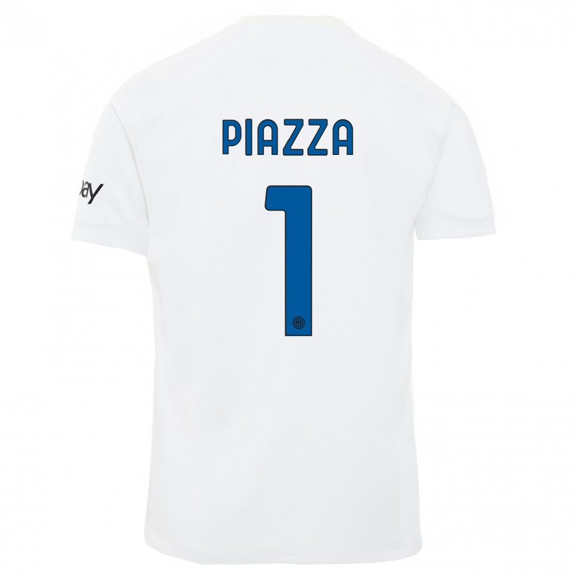 Kandiny Damen Alessia Piazza #1 Weiß Auswärtstrikot Trikot 2023/24 T-Shirt