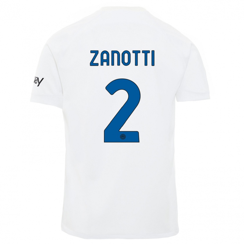Kandiny Damen Mattia Zanotti #2 Weiß Auswärtstrikot Trikot 2023/24 T-Shirt