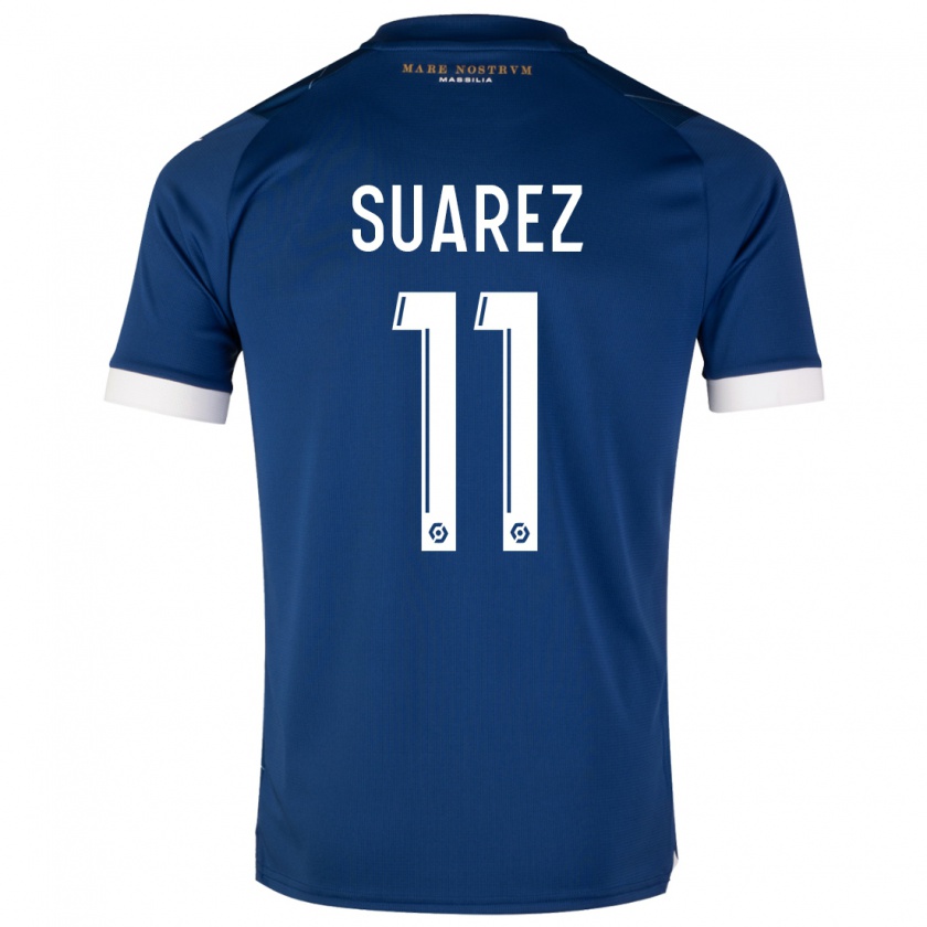 Kandiny Damen Luis Suarez #11 Dunkelblau Auswärtstrikot Trikot 2023/24 T-Shirt