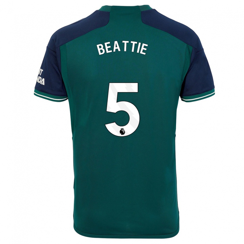 Kandiny Damen Jen Beattie #5 Grün Ausweichtrikot Trikot 2023/24 T-Shirt