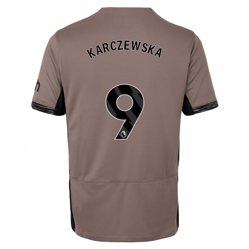 Kandiny Damen Nikola Karczewska #9 Dunkelbeige Ausweichtrikot Trikot 2023/24 T-Shirt