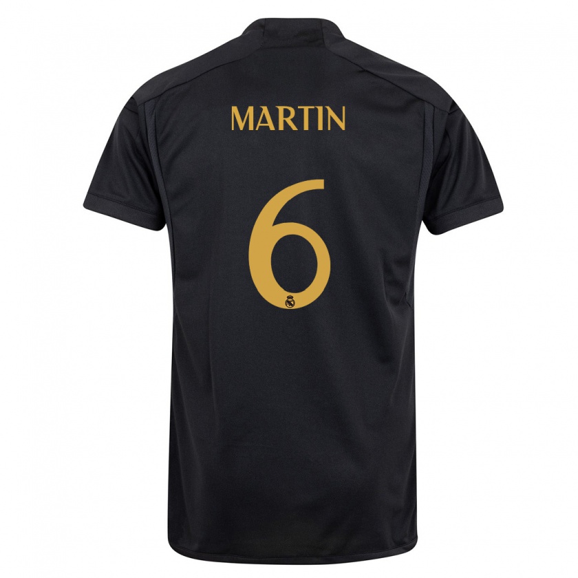Kandiny Damen Mario Martín #6 Schwarz Ausweichtrikot Trikot 2023/24 T-Shirt
