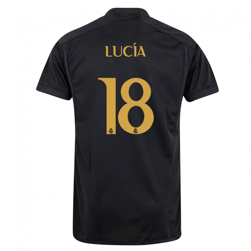 Kandiny Damen Lucia Rodriguez #18 Schwarz Ausweichtrikot Trikot 2023/24 T-Shirt