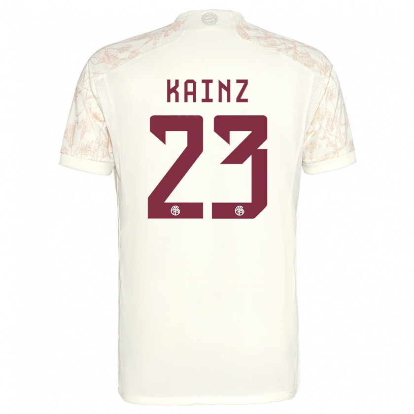Kandiny Damen Manuel Kainz #23 Cremefarben Ausweichtrikot Trikot 2023/24 T-Shirt