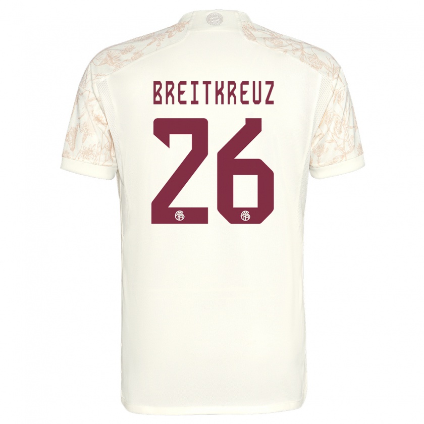 Kandiny Damen Steve Breitkreuz #26 Cremefarben Ausweichtrikot Trikot 2023/24 T-Shirt
