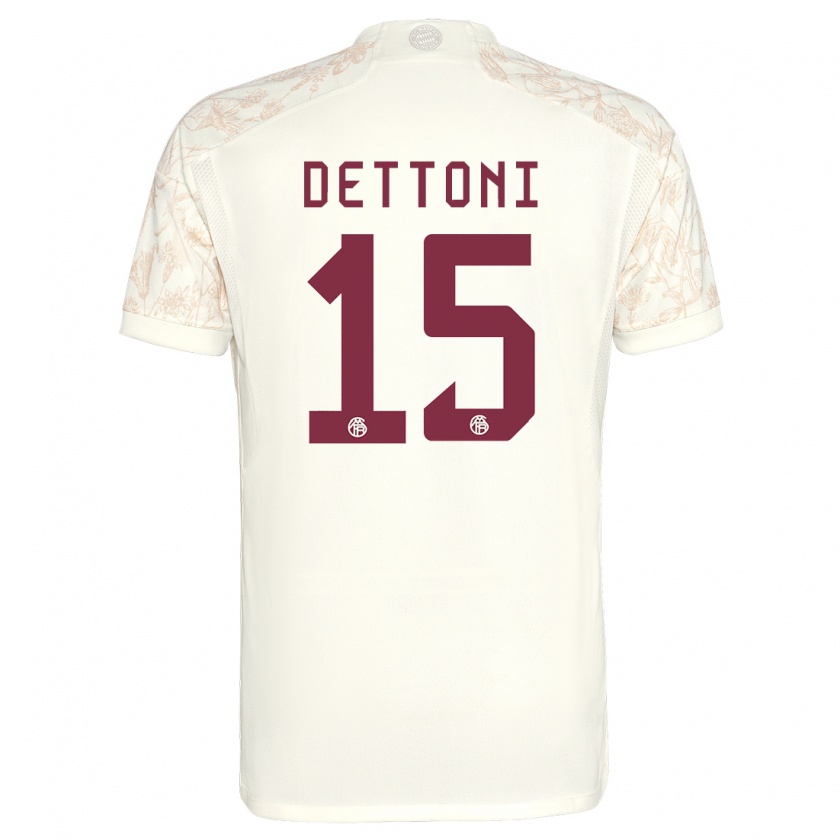 Kandiny Damen Grayson Dettoni #15 Cremefarben Ausweichtrikot Trikot 2023/24 T-Shirt