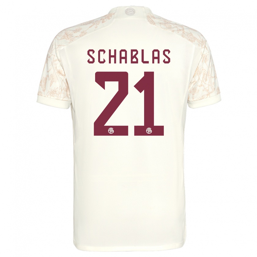 Kandiny Damen Matteo Schablas #21 Cremefarben Ausweichtrikot Trikot 2023/24 T-Shirt