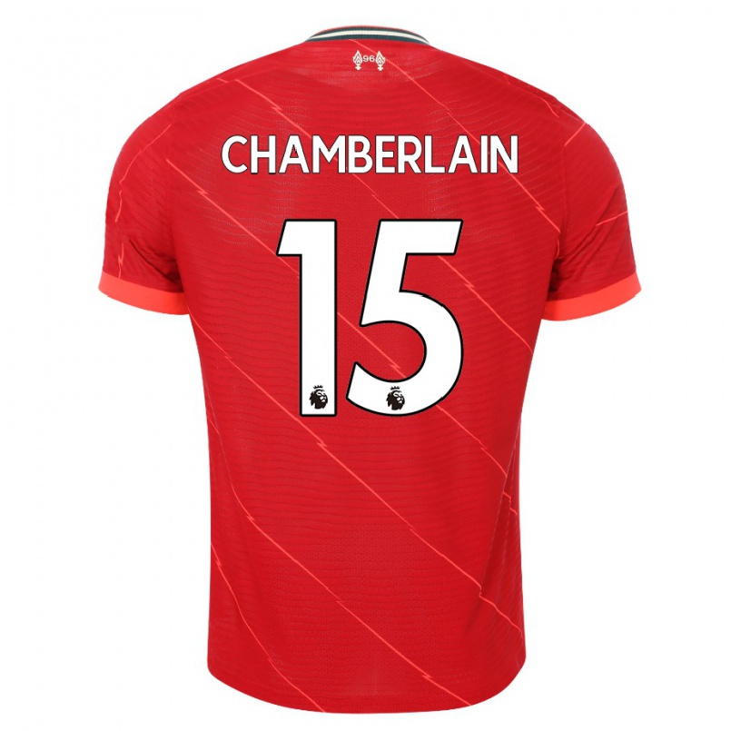 Kinder Fußball Alex Oxlade-chamberlain #15 Rot Heimtrikot Trikot 2021/22 T-shirt