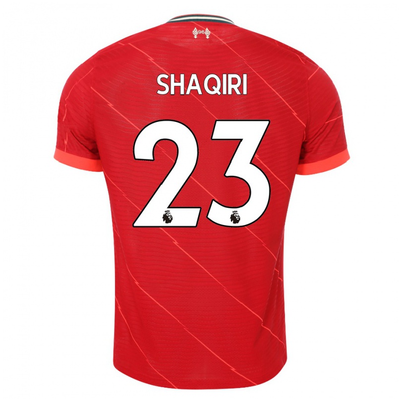 Kinder Fußball Xherdan Shaqiri #23 Rot Heimtrikot Trikot 2021/22 T-shirt