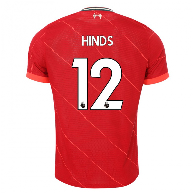 Kinder Fußball Taylor Hinds #12 Rot Heimtrikot Trikot 2021/22 T-shirt
