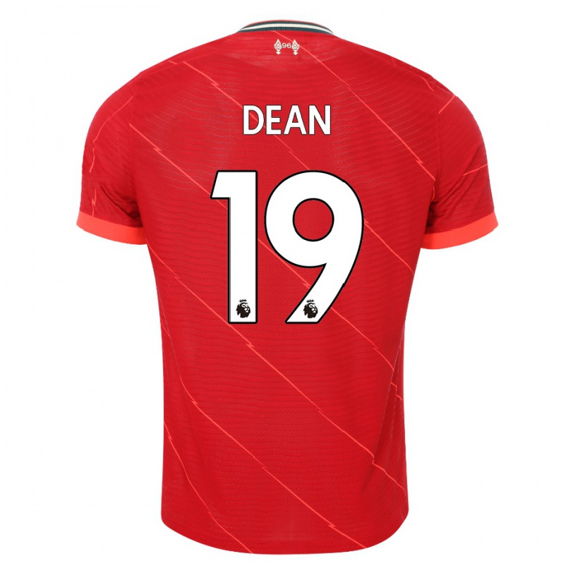 Kinder Fußball Rianna Dean #19 Rot Heimtrikot Trikot 2021/22 T-shirt