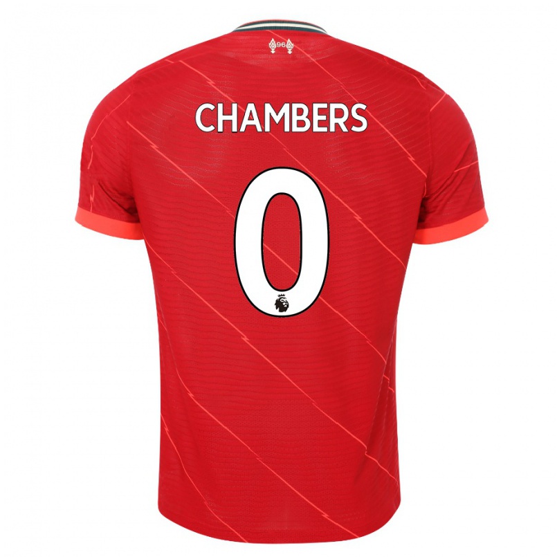 Kinder Fußball Luke Chambers #0 Rot Heimtrikot Trikot 2021/22 T-shirt