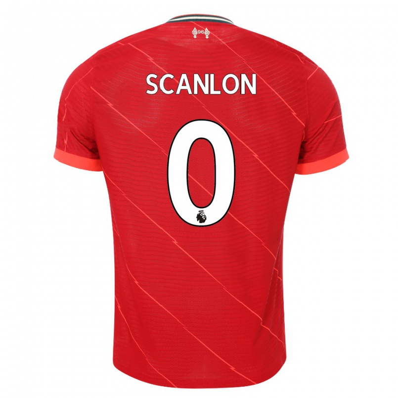 Kinder Fußball Callum Scanlon #0 Rot Heimtrikot Trikot 2021/22 T-shirt