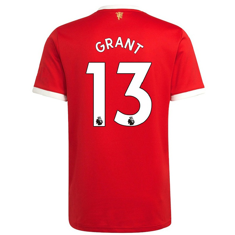 Kinder Fußball Lee Grant #13 Rot Heimtrikot Trikot 2021/22 T-shirt