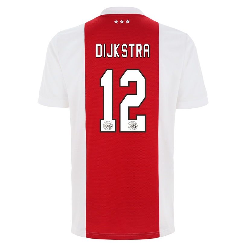 Kinder Fußball Caitlin Dijkstra #12 Rot-weiss Heimtrikot Trikot 2021/22 T-shirt