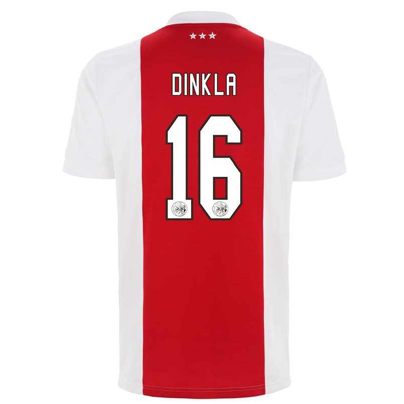 Kinder Fußball Claire Dinkla #16 Rot-weiss Heimtrikot Trikot 2021/22 T-shirt