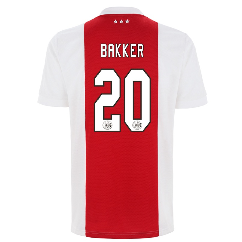 Kinder Fußball Eshly Bakker #20 Rot-weiss Heimtrikot Trikot 2021/22 T-shirt