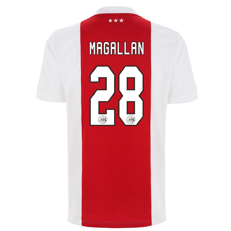 Kinder Fußball Lisandro Magallan #28 Rot-weiss Heimtrikot Trikot 2021/22 T-shirt