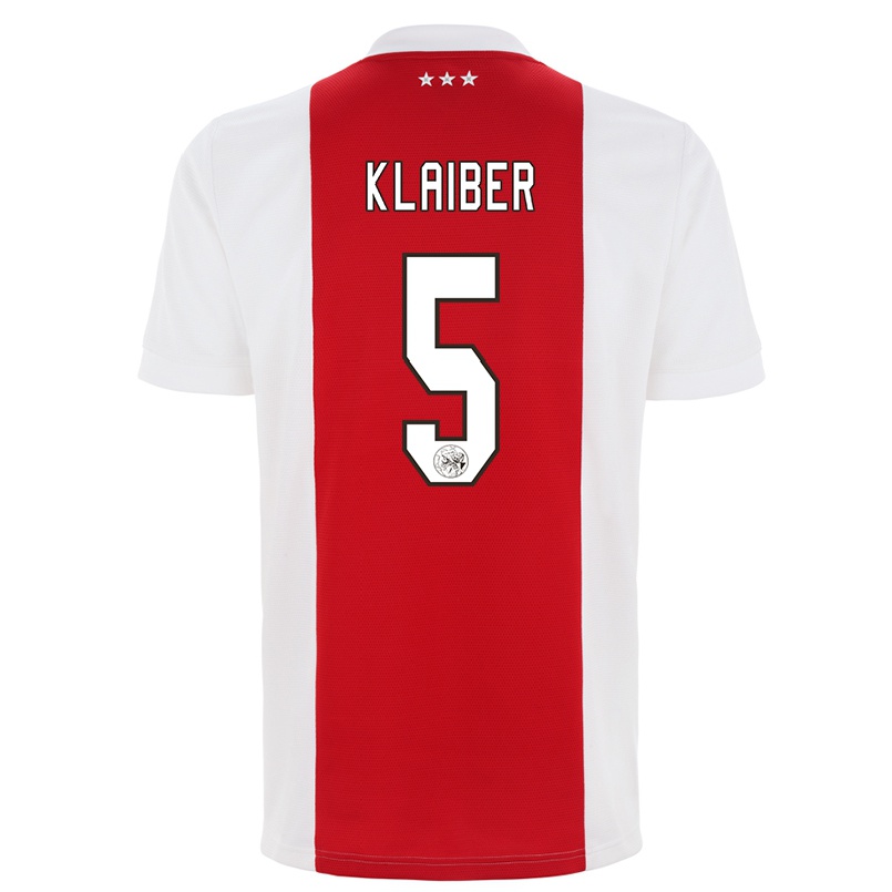 Kinder Fußball Sean Klaiber #5 Rot-weiss Heimtrikot Trikot 2021/22 T-shirt